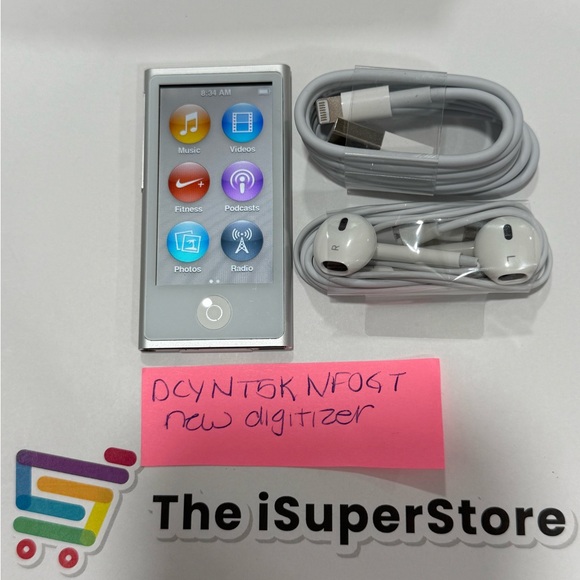Refurbished Apple iPod 7th Gen 16GB Silver + 1 YR WRNTY